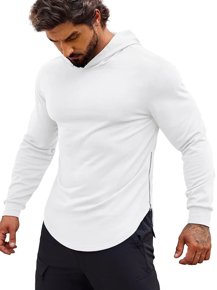 Workout Muscle Fit Cotton Blend Hoodie (US Only)