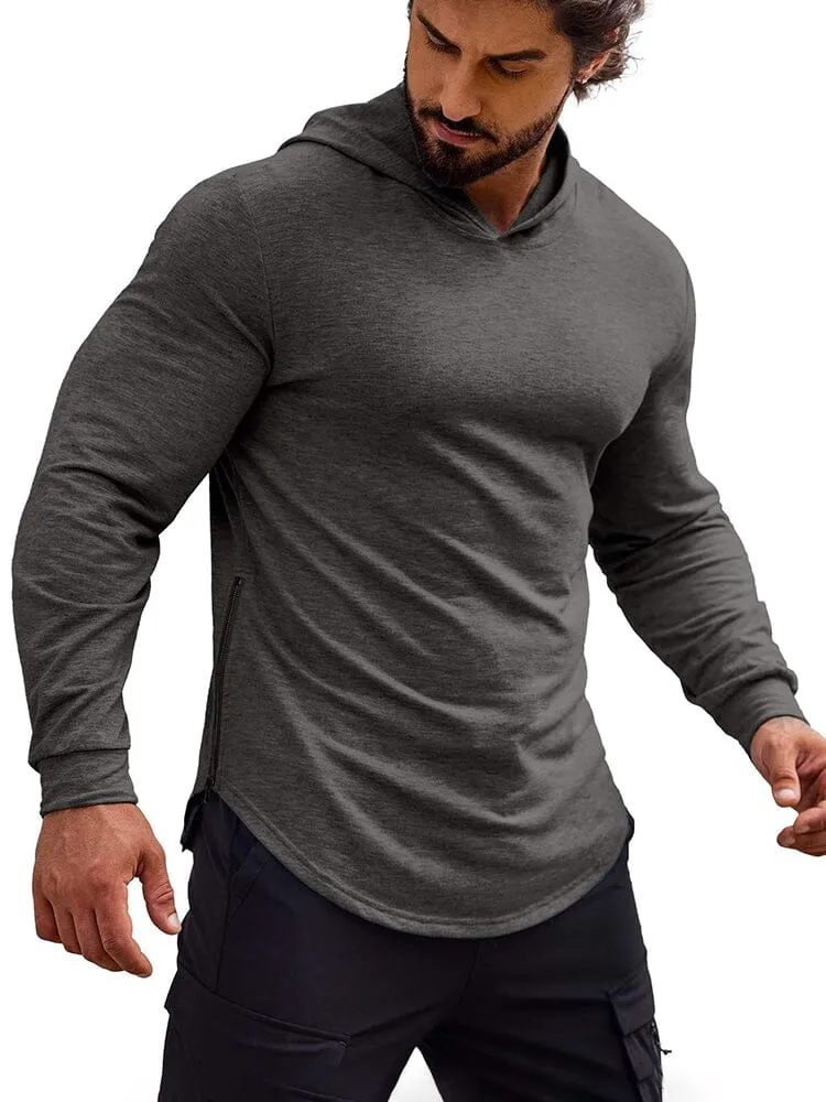 Workout Muscle Fit Cotton Blend Hoodie (US Only)