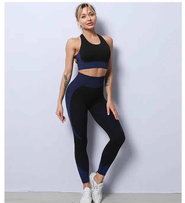 Yoga Workout Sportswear- Bra and Leggings Seamless Sports Set Women Clothes