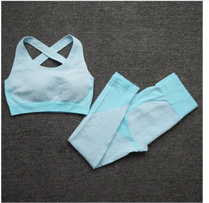 Yoga Workout Sportswear- Bra and Leggings Seamless Sports Set Women Clothes